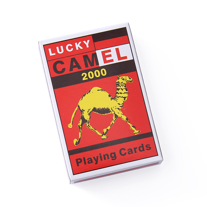 Lucky Camel playing card with core paper material